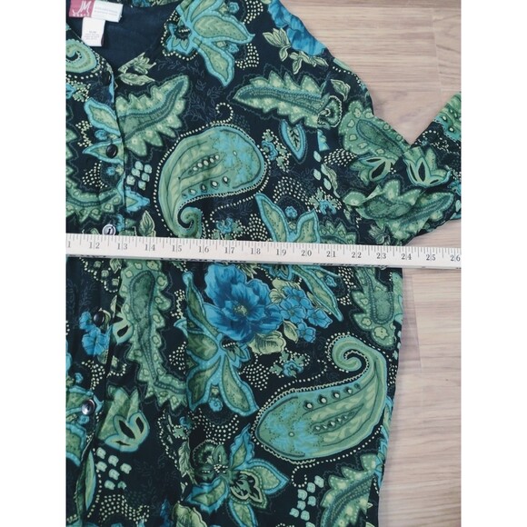 JM Collection Top Womens 16 Lined Flowy Boho Blouse Free Shipping - Picture 10 of 12